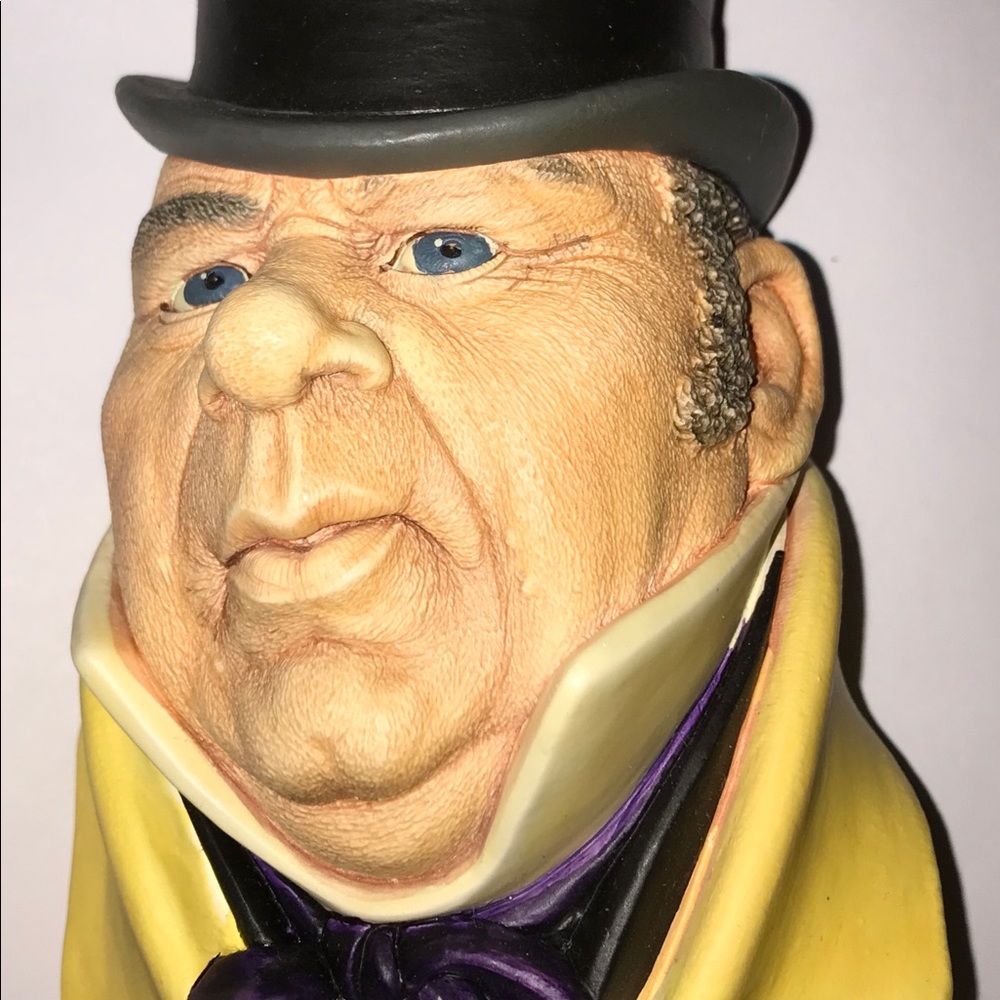 Vintage Bosson Chalkware Head; "Mr. Micawber”